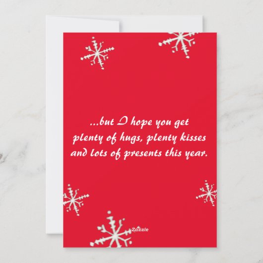 Kerstkaart van een zoon (Achterkant)