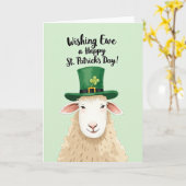 Kerstkaart van Emerald Sheep Kaart (Gele Bloem)
