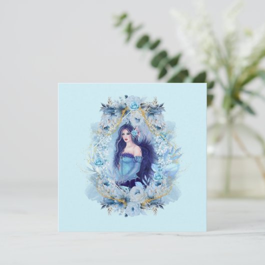 Kerstkaart van Emma Angel door Renee L Lavoie (Staand voorkant)