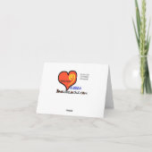 Kerstkaart van EMS-team dat Sinterklaas redt Kaart (Achterkant)