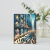Kerstkaart van Fifth Avenue. Briefkaart (Staand voorkant)