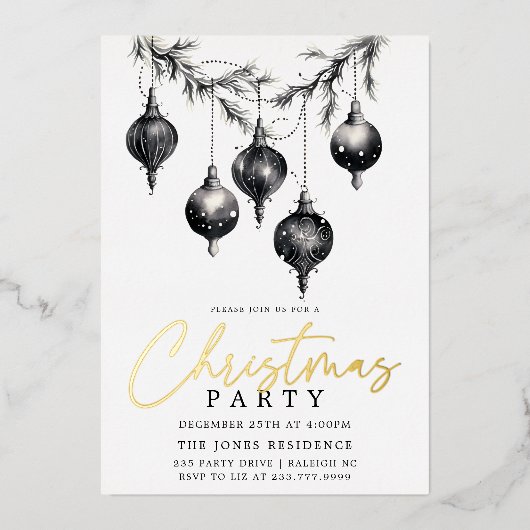 Kerstkaart van folie feestdagenkaart (Voorkant)