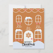 Kerstkaart van gemberkoek (niet digitaal) (Voorkant)