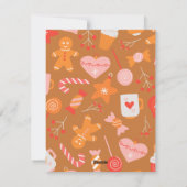 Kerstkaart van gemberkoek (niet-fotografisch) (Achterkant)