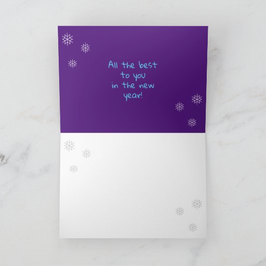 Kerstkaart van Griffintown Kaart (Binnen)