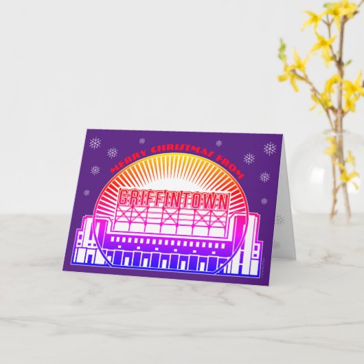 Kerstkaart van Griffintown Kaart (Gele Bloem)