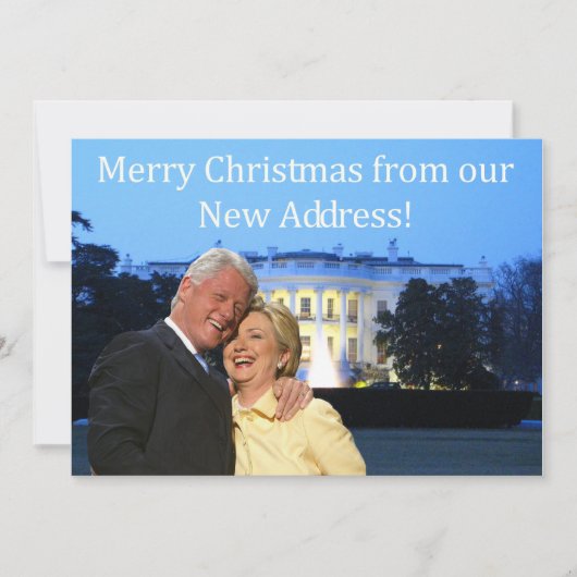 Kerstkaart van het Adres van Hillary & van de (Voorkant)
