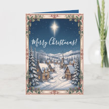 Kerstkaart van het Christelijke Bergdorp