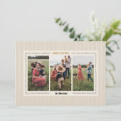 Kerstkaart van het moderne boerderijhuisje (Staand voorkant)