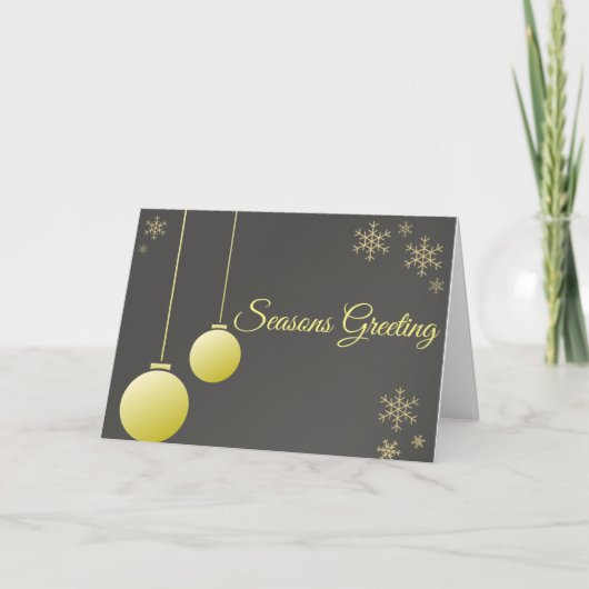 Kerstkaart van het moderne ontwerpseizoen feestdagen kaart (Voorkant)
