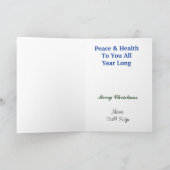 Kerstkaart van het Silhouet van de Exploitant van Feestdagen Kaart (Binnen)