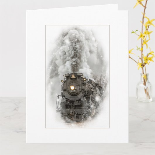 Kerstkaart van Holiday Express Kaart (Gele Bloem)