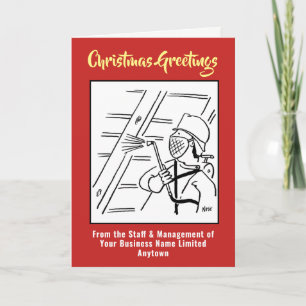 Kerstkaart van Houtbehandelingsbedrijf Feestdagen Kaart