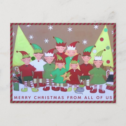 kerstkaart van iedereen feestdagenkaart (Voorkant)