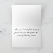 Kerstkaart van ijsbeer en welp feestdagen kaart (Binnen)