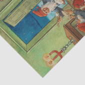 Kerstkaart van Jenny Nystrom Tissuepapier (Detail)