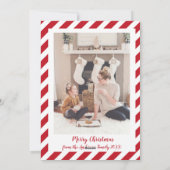 Kerstkaart van Joy Family met foto (Achterkant)