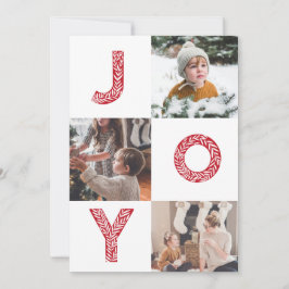 Kerstkaart van Joy Family met foto