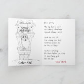 Kerstkaart van Kerstman Feestdagen Kaart (Binnen)