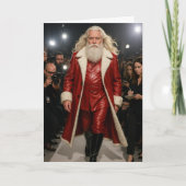 Kerstkaart van Kerstman Sleden Feestdagen Kaart (Voorkant)