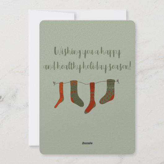 Kerstkaart van konijn Peter (Achterkant)