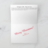 Kerstkaart van MacLeod-clan's kasteel Dunvegan en  Feestdagen Kaart (Binnen)