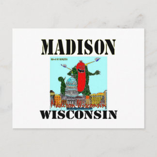 Kerstkaart van Madison Wisconsin Feestdagenkaart