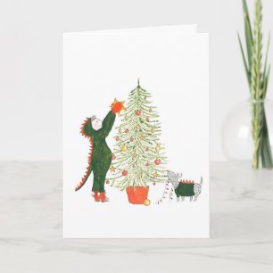 Kerstkaart van Matty en Ty Kaart