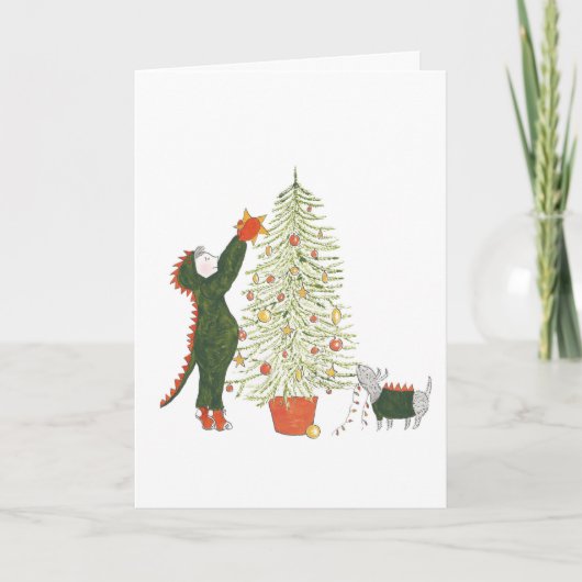 Kerstkaart van Matty en Ty Kaart (Voorkant)