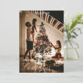 Kerstkaart van Modern Family Kaart (Staand voorkant)