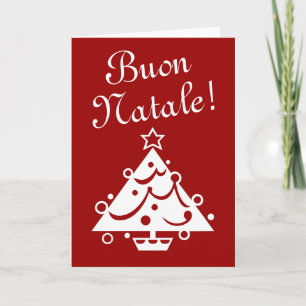 Kerstkaart   van Natale van Buon Italiaanse Feestdagen Kaart