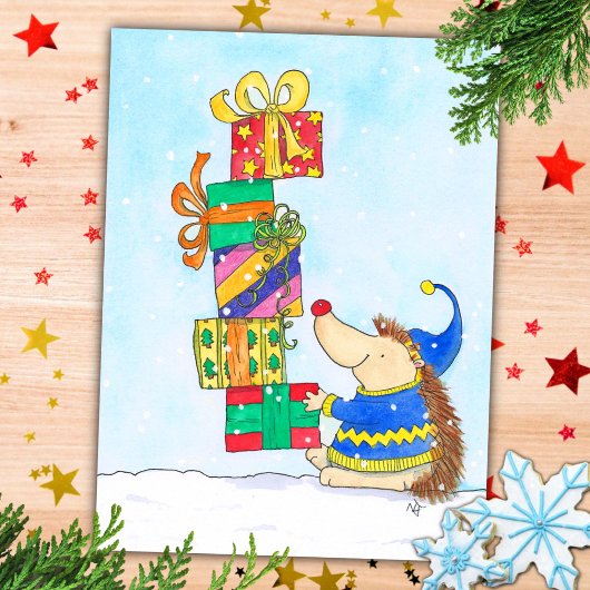 Kerstkaart van Nicole Janes Briefkaart