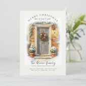 Kerstkaart 'Van Ons Thuis naar Jouw Thuis' (Staand voorkant)