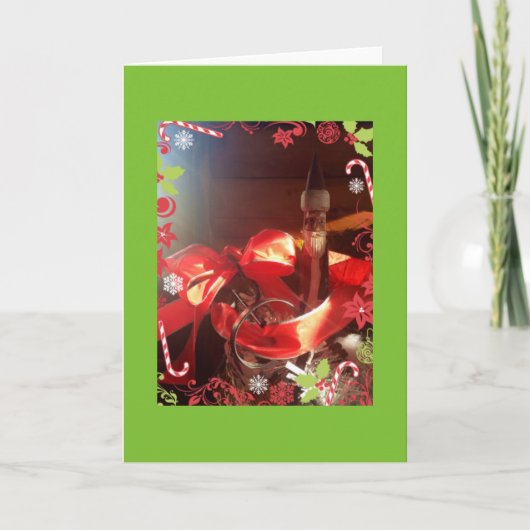 Kerstkaart van oude Sint Feestdagen Kaart (Voorkant)
