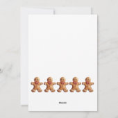 Kerstkaart van peperkoek (Achterkant)
