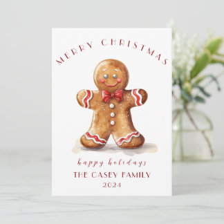 Kerstkaart van peperkoek
