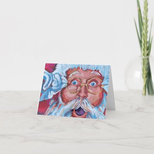 Kerstkaart van Santa Bedankkaart (Voorkant)