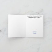 Kerstkaart van Santa's Rugpraktijk Kaart (Binnen)