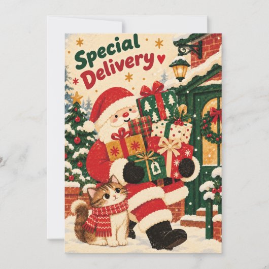 Kerstkaart van Sinterklaas (Voorkant)