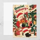 Kerstkaart van Sinterklaas (Voorkant / Achterkant)