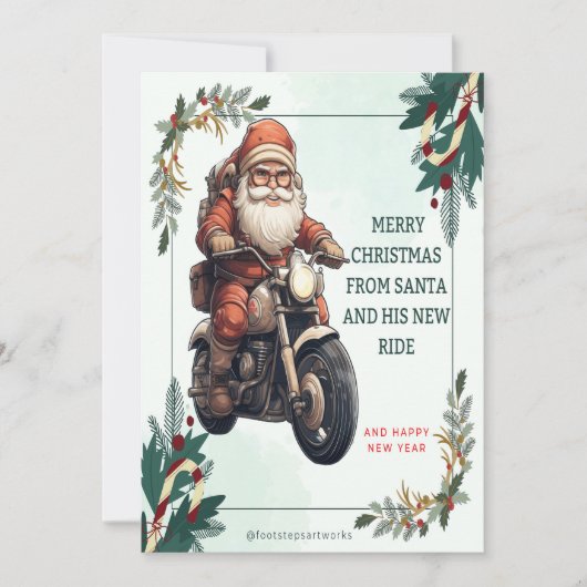 Kerstkaart van Sinterklaas (Voorkant)
