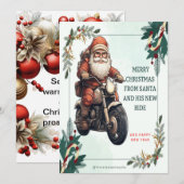 Kerstkaart van Sinterklaas (Voorkant / Achterkant)