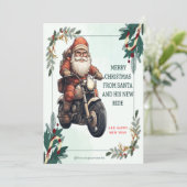 Kerstkaart van Sinterklaas (Staand voorkant)