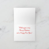 Kerstkaart van Sinterklaas en ijsbeer Kaart (Binnen)