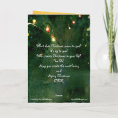 Kerstkaart van Sinterklaas impressionisme aquarel  Kaart (Achterkant)