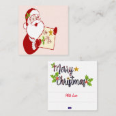 Kerstkaart van Sinterklaas Notitiekaartje (Voorkant / Achterkant)