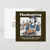 Kerstkaart van Thanksgiving (Voorkant / Achterkant)