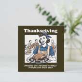 Kerstkaart van Thanksgiving (Staand voorkant)