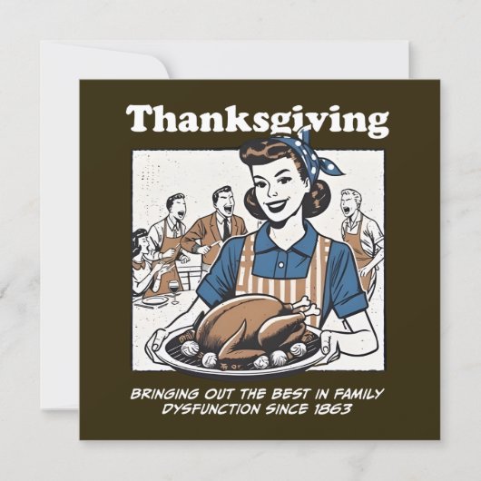 Kerstkaart van Thanksgiving (Voorkant)