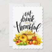 Kerstkaart van Thanksgiving (Voorkant)